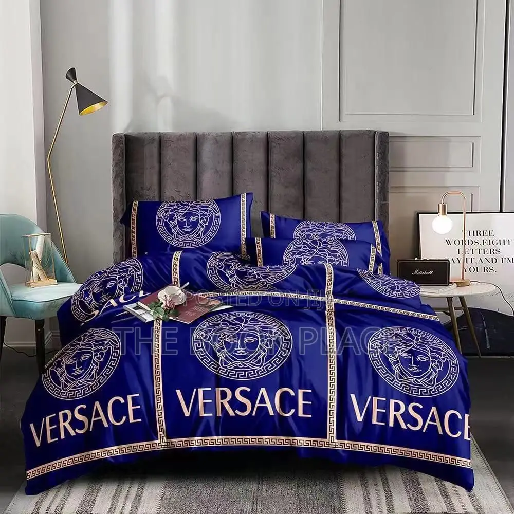 Royal Blue American Cotton Bedspread