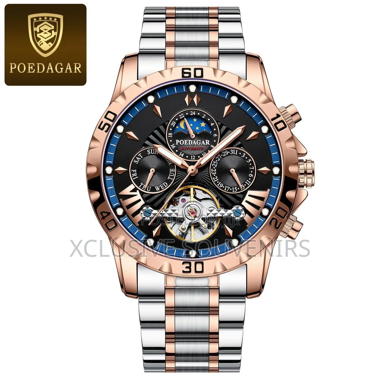 Poedagar Automatic Waterproof Wristwatch With Branded Box