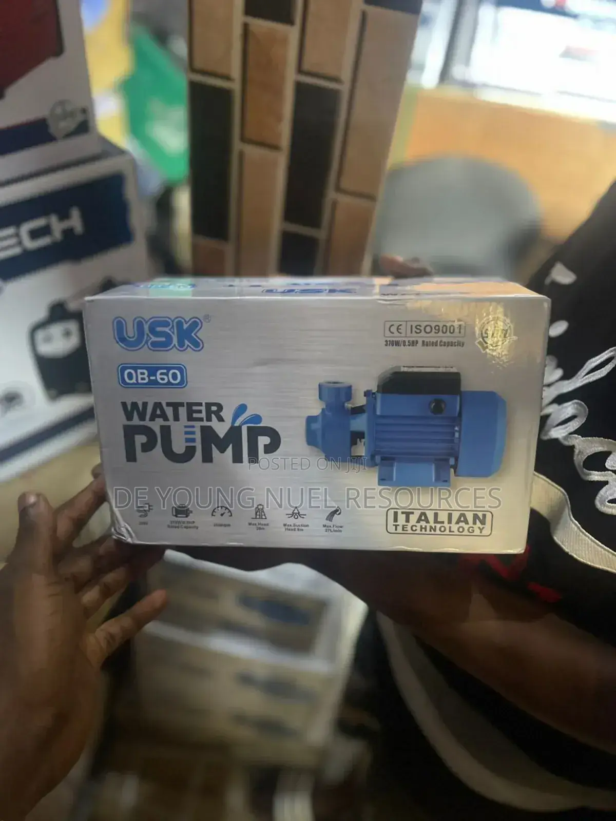 U. S. K Surface Water Pump Italian Technology 0.5hp