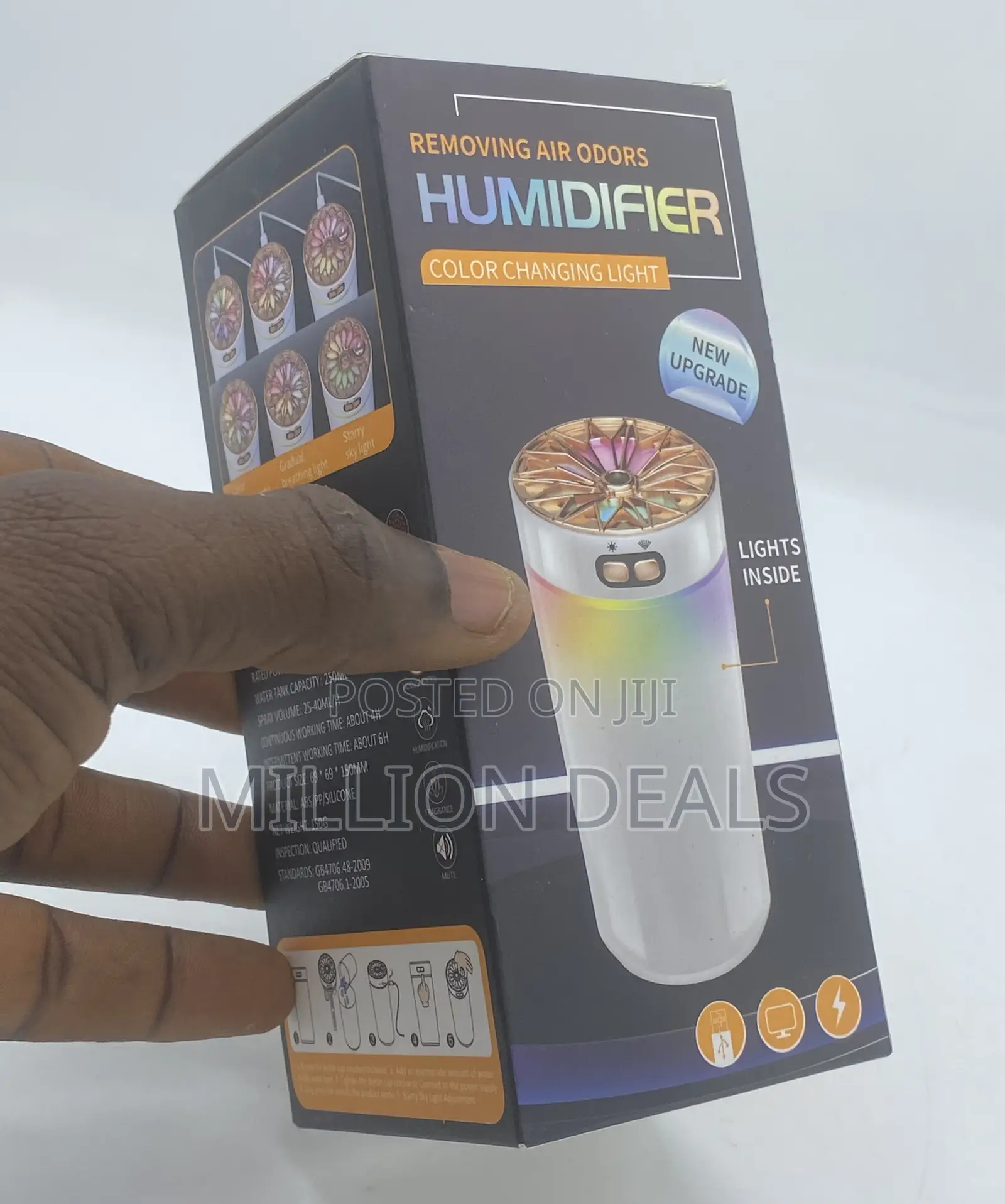 Removing Air Odors Humidifier Color Changing Light
