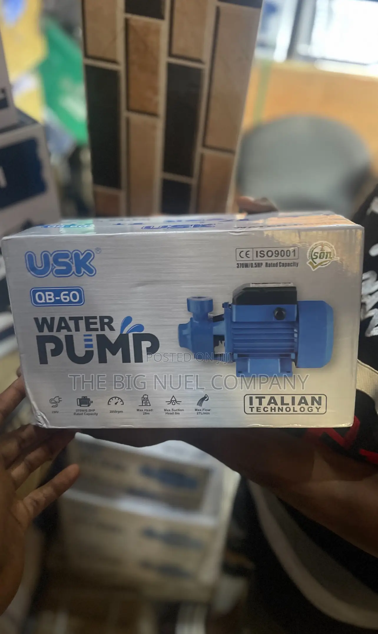 Original Surface Water Pump Machine U. S. K Italian 0.5hp