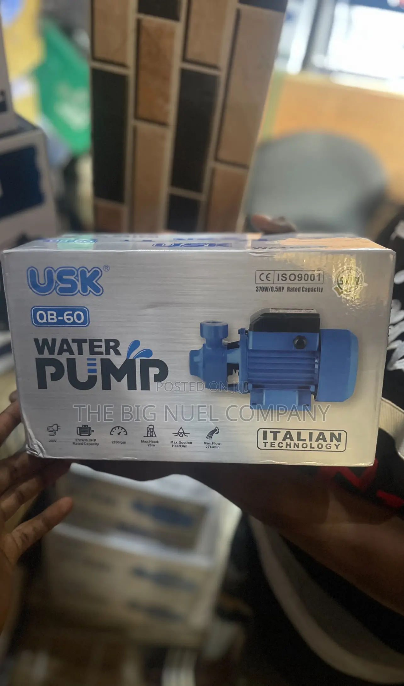 Original Surface Water Pump Machine U. S. K Italian 0.5hp