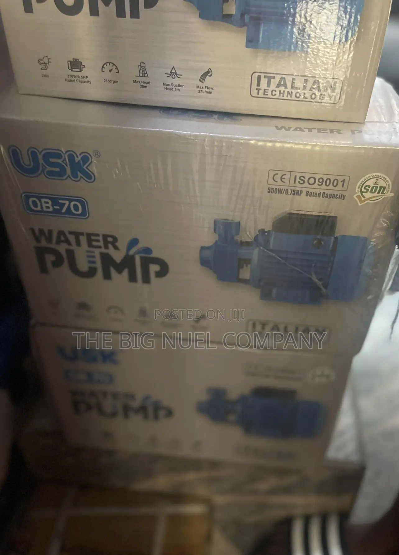 Original U. S. K Surface Water Pump Italian 1hp