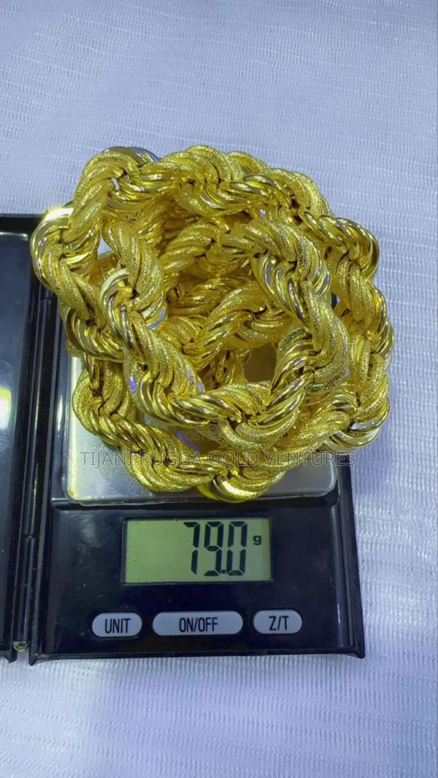 Pure Gold 750 Italy 18karat Twisted Chain
