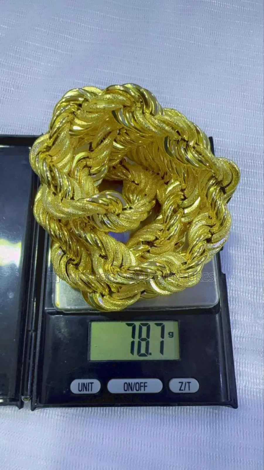 Pure Gold 750 Italy 18karat Twisted Chain