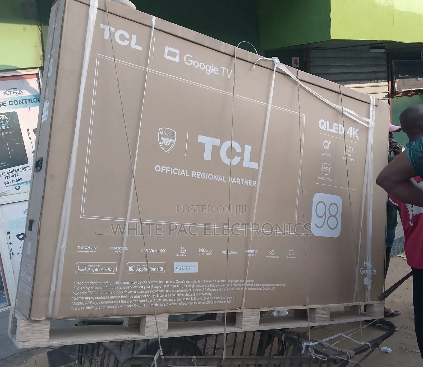 Original> TCL 98"Inch Qled Flameless Smart Tv High Quality