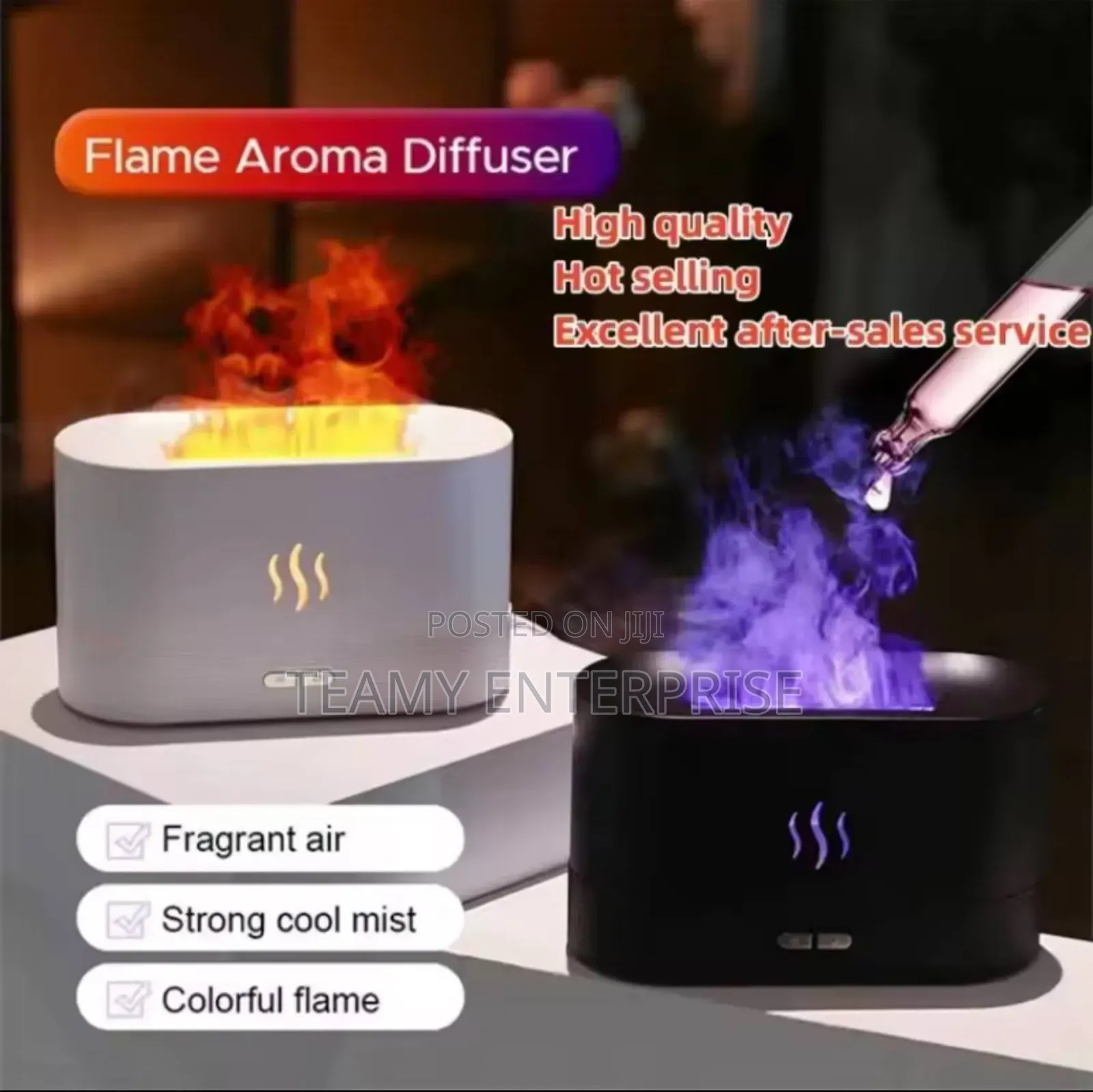 Flames Aroma Humidifier Diffuser Air Purifier Oil Diffuser