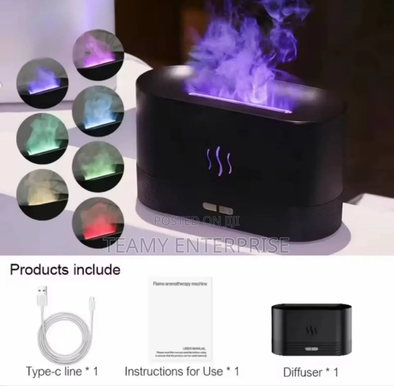 Flames Aroma Humidifier Diffuser Air Purifier Oil Diffuser