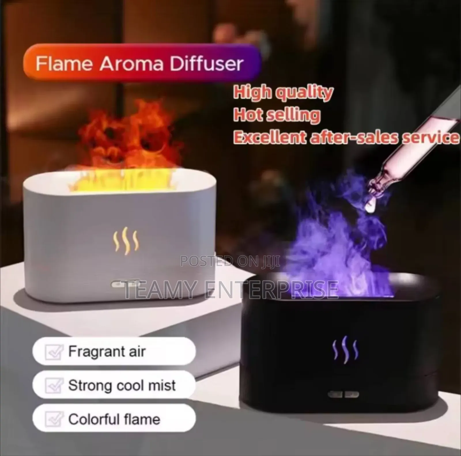 Flames Aroma Humidifier Diffuser Air Purifier Oil Diffuser