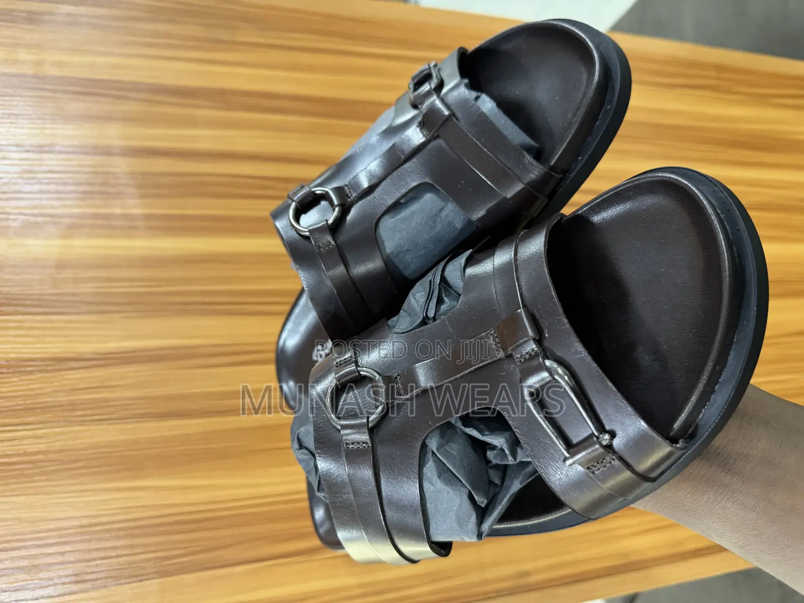 Pure Italian Original Leather Slipers for Men