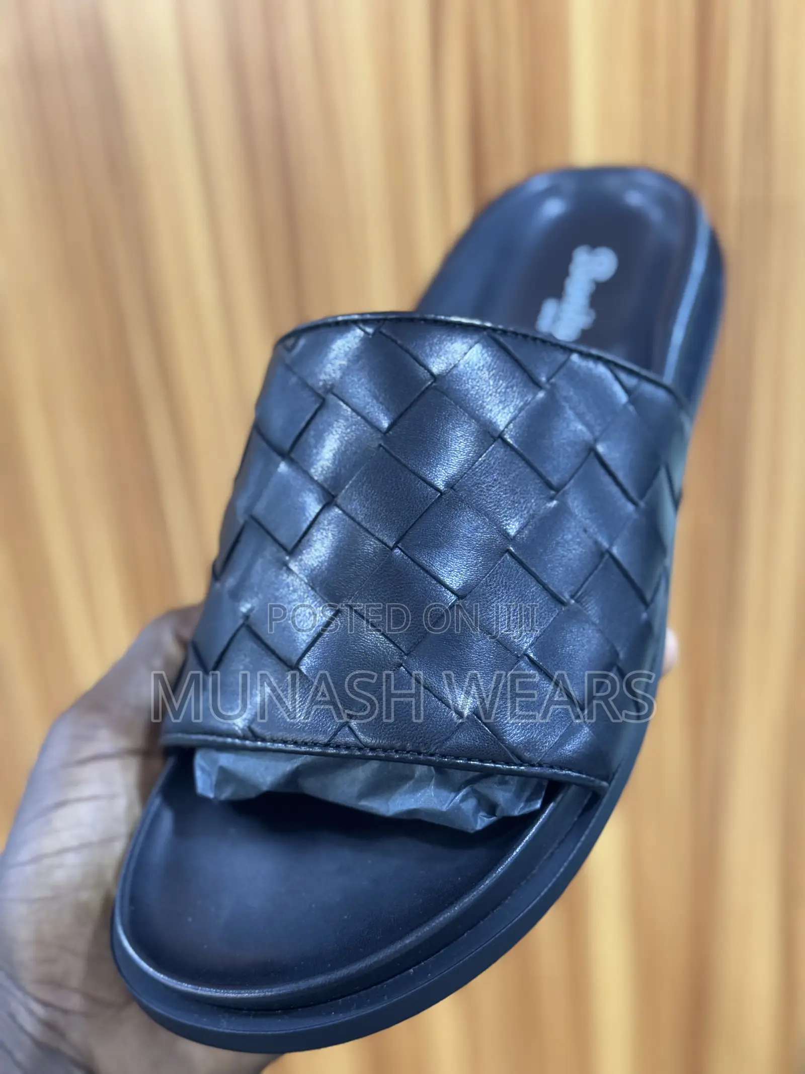 Pure Italian Leather Slipers for Men