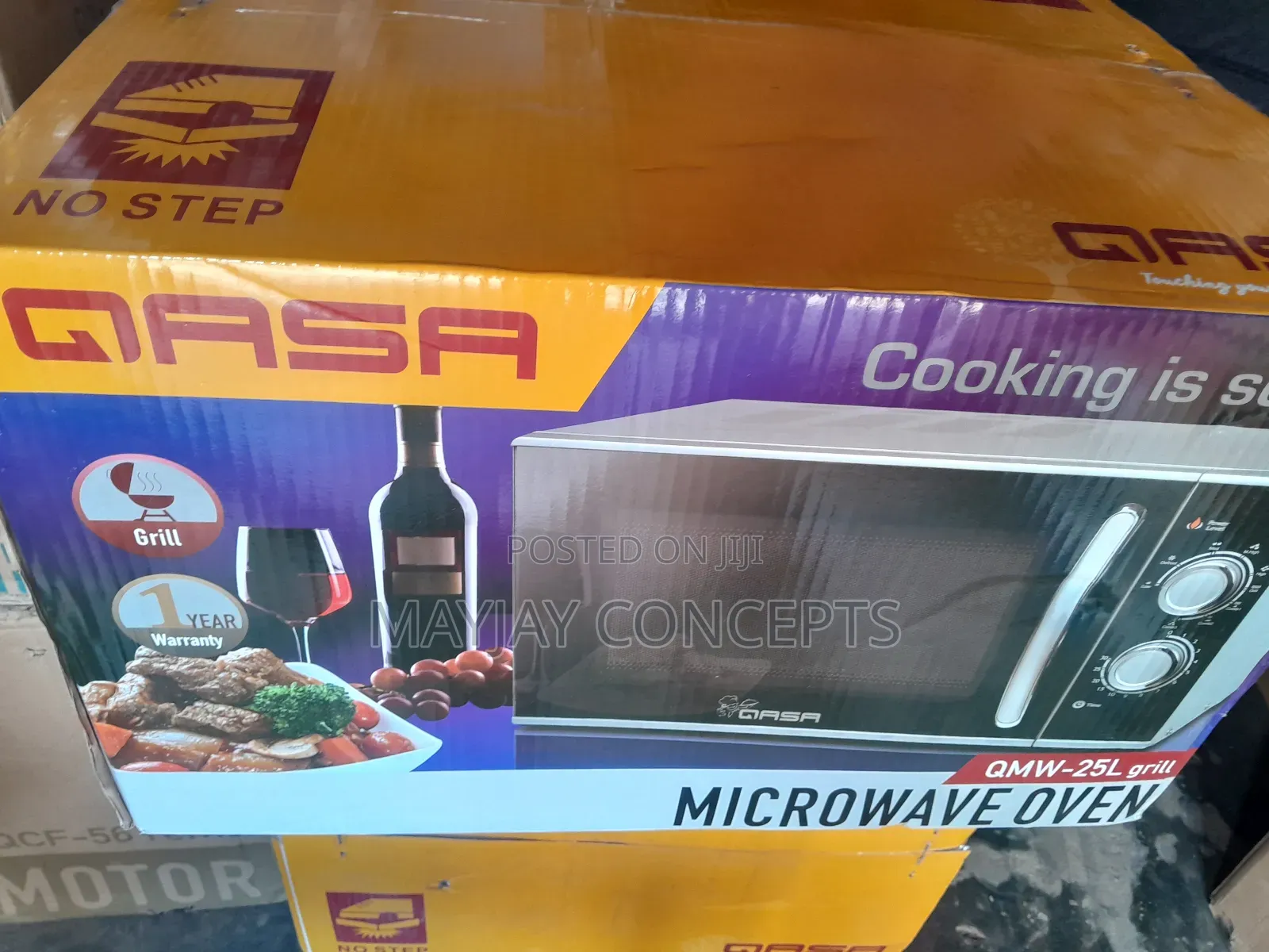 25litres Qasa Microwave Oven With Grill,Defrost and 5-Level Options