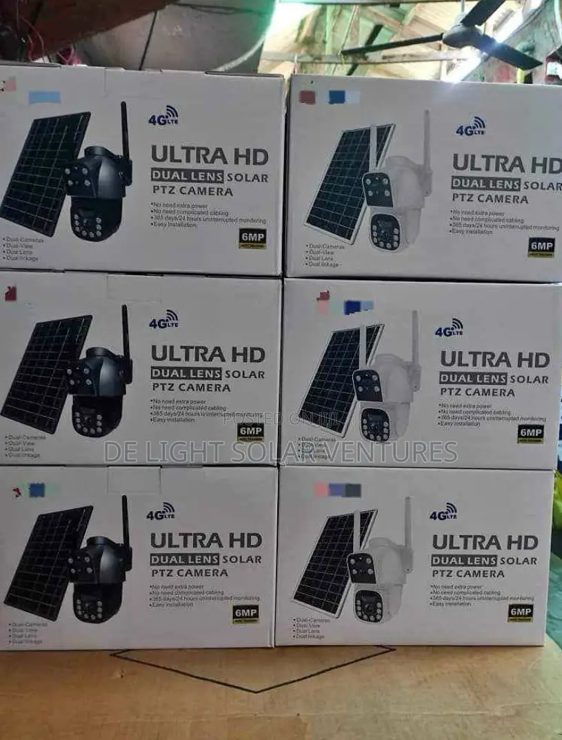 CCTV Solar Camera Dual Lens 90%✓Rotation