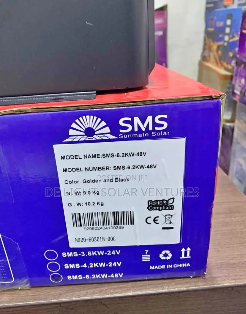 6.2kwh 48v SMS Hybrid High Voltage Inverter
