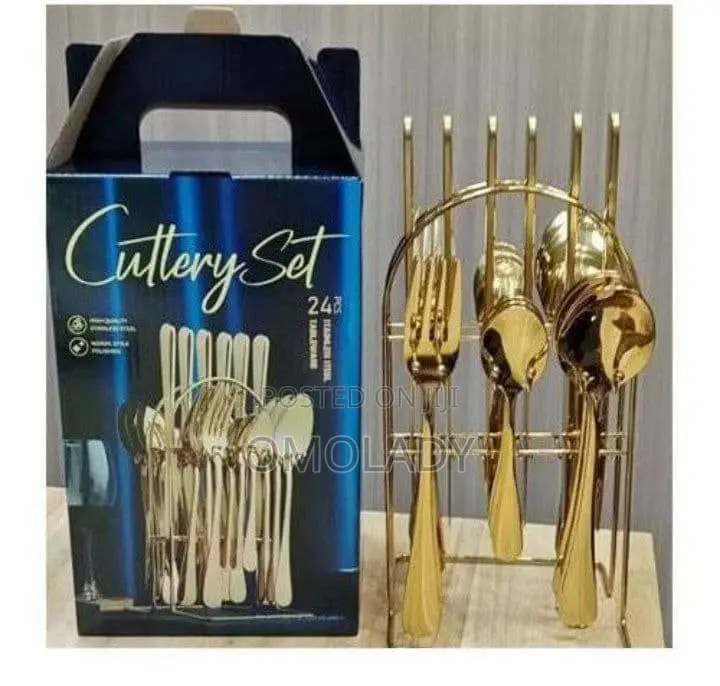 24pieces Gold Cutlery Set