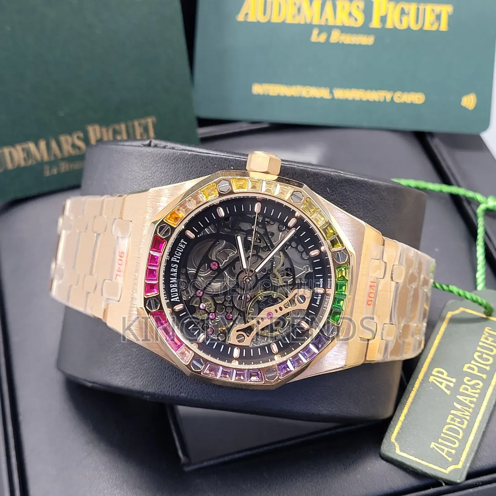 Ap Colored Stone Automatic Chain Watch