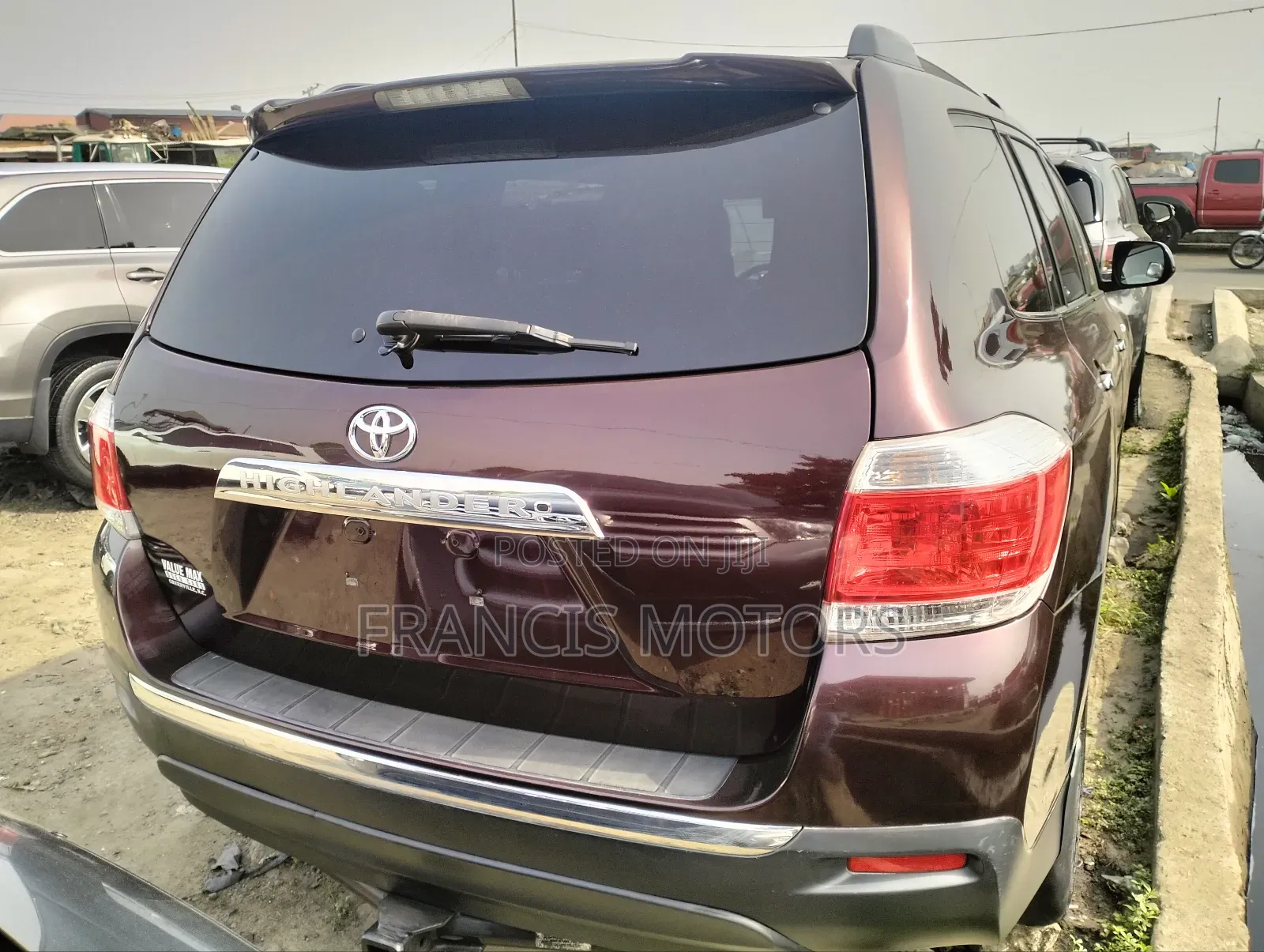 Toyota Highlander Limited 2012 Burgundy