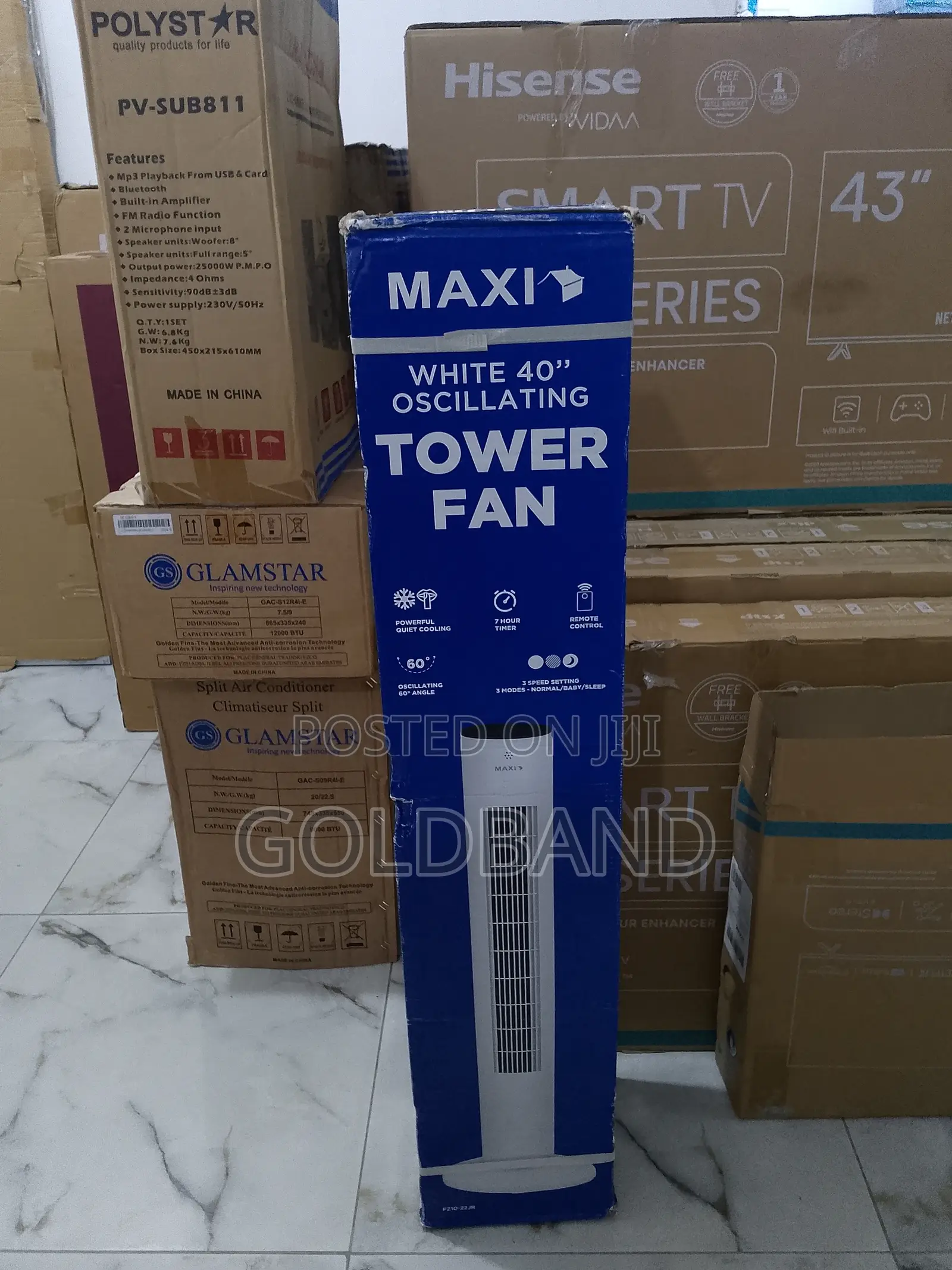 Maxi 40" Air-Pro Oscillating Standing Fan