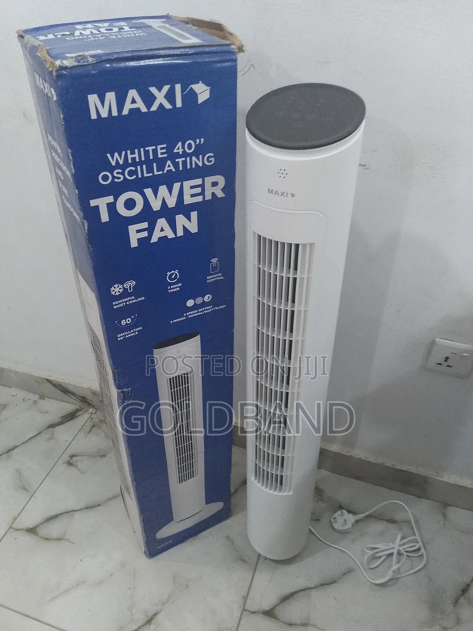 Maxi 40" Oscillating Spinning Tower Fan