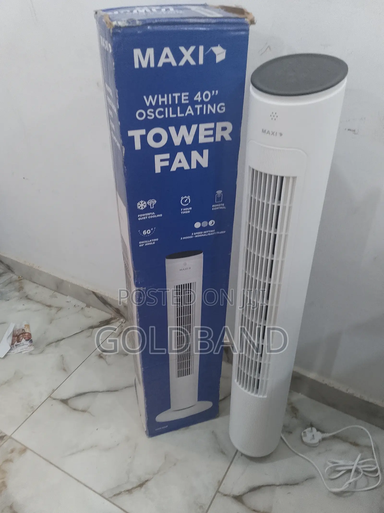 Maxi 40" Modern Oscillating Tower Fan