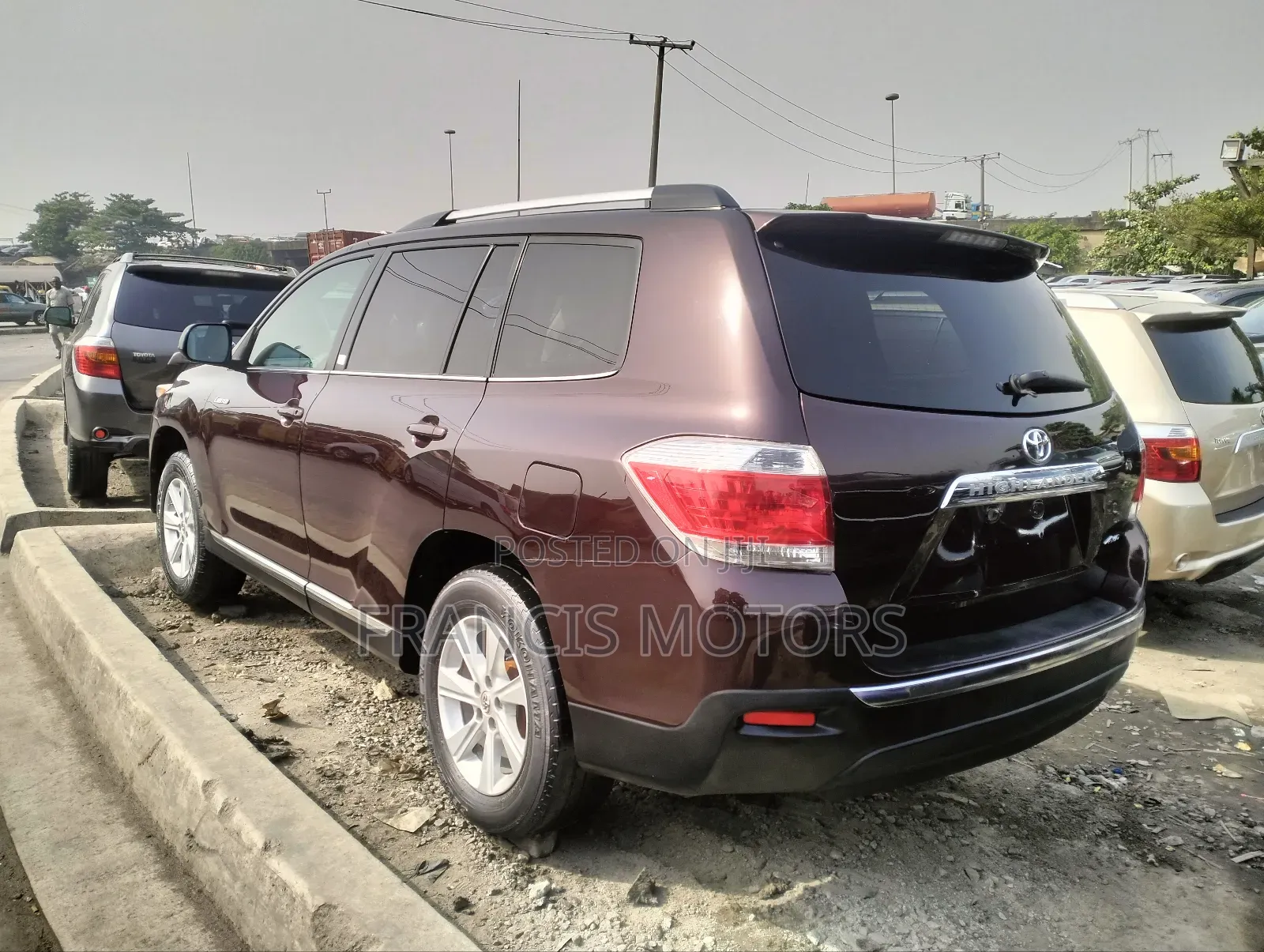 Toyota Highlander 3.5L 4WD 2013 Burgundy