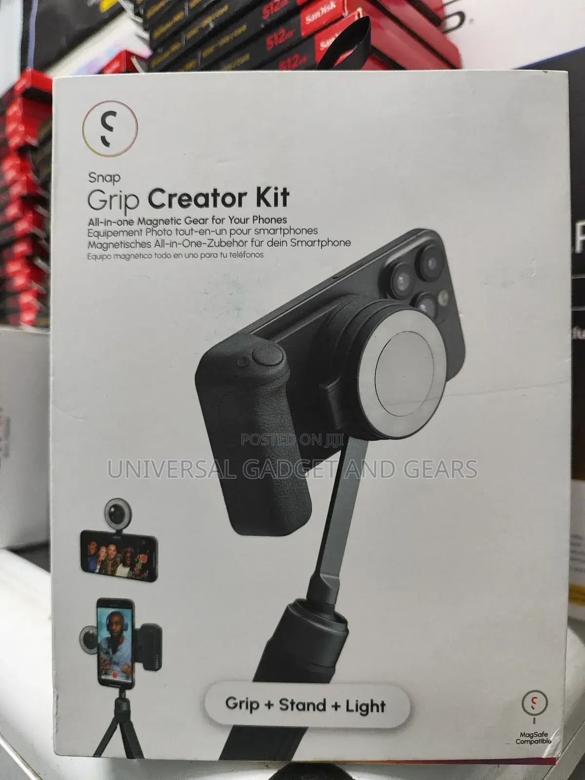 Snapgrip Creator Kit (Magnetic Snap-on Mobile Battery Grip