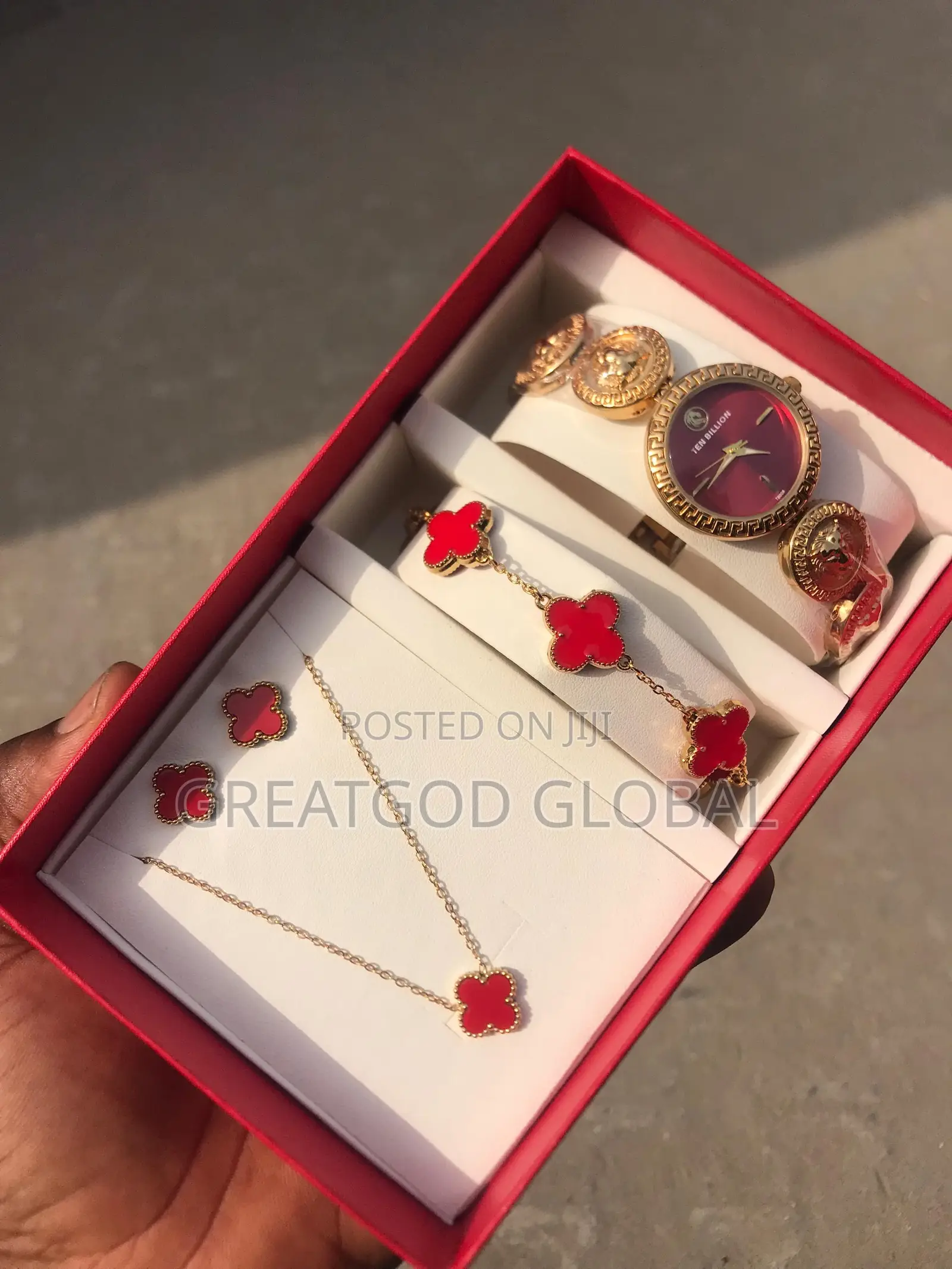 Ten Billion Red Face Combo Ladies Wristwatch