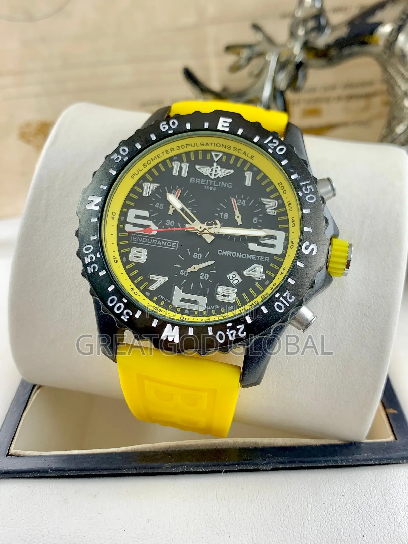 BREITLING Rubber Strap WatchChronograph-Active