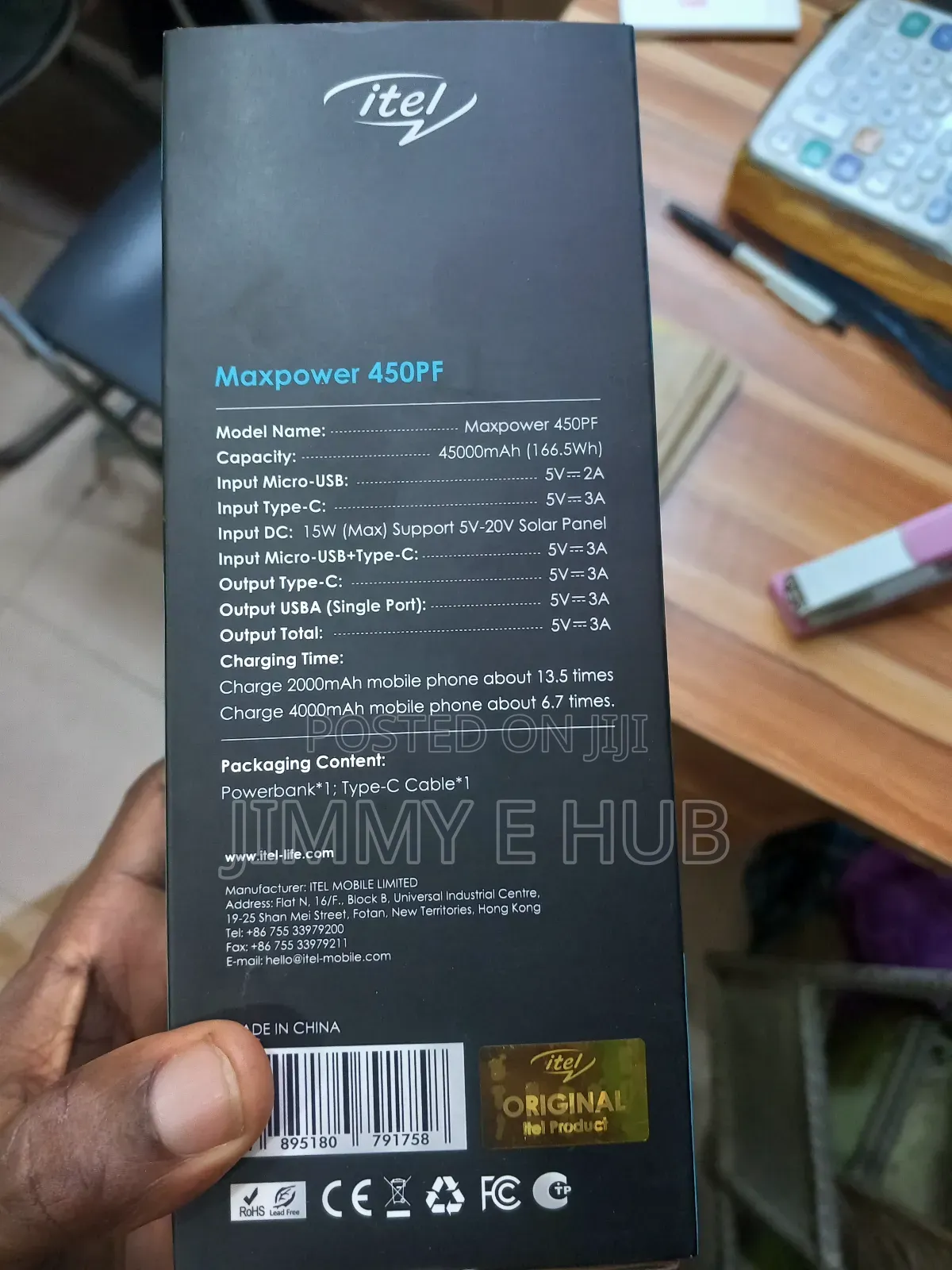 Itel 45000mah Fast Charge Powerbank