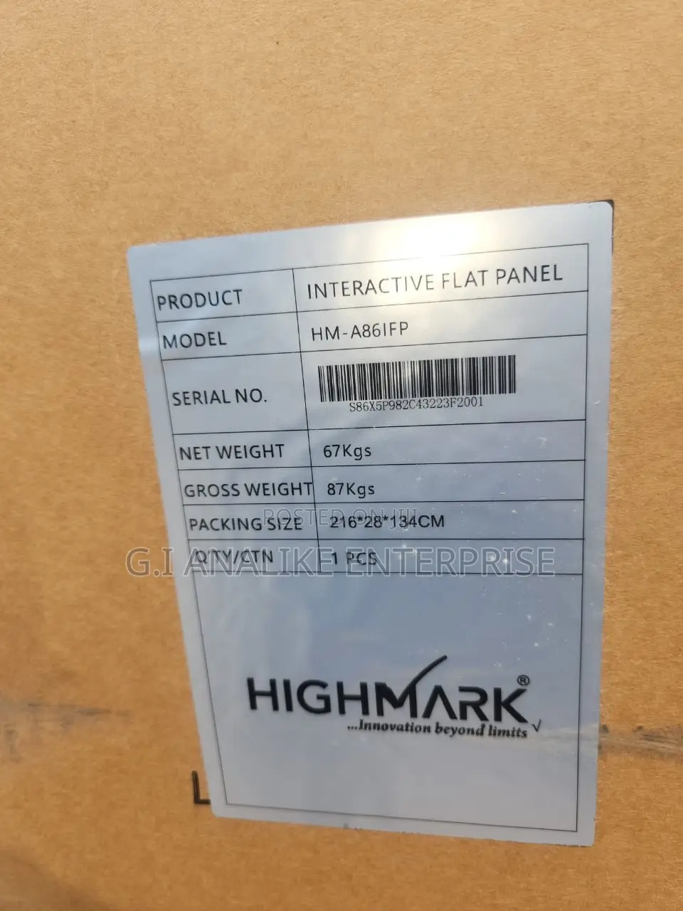 Interactive Flat Panel.
