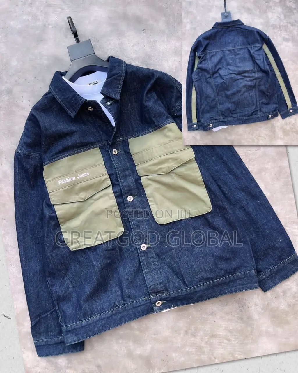 Luxury Jeans Jacket Top for Men