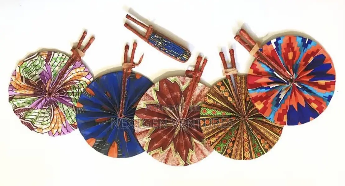 Ankara Fabric Handfan for Party Souvenir