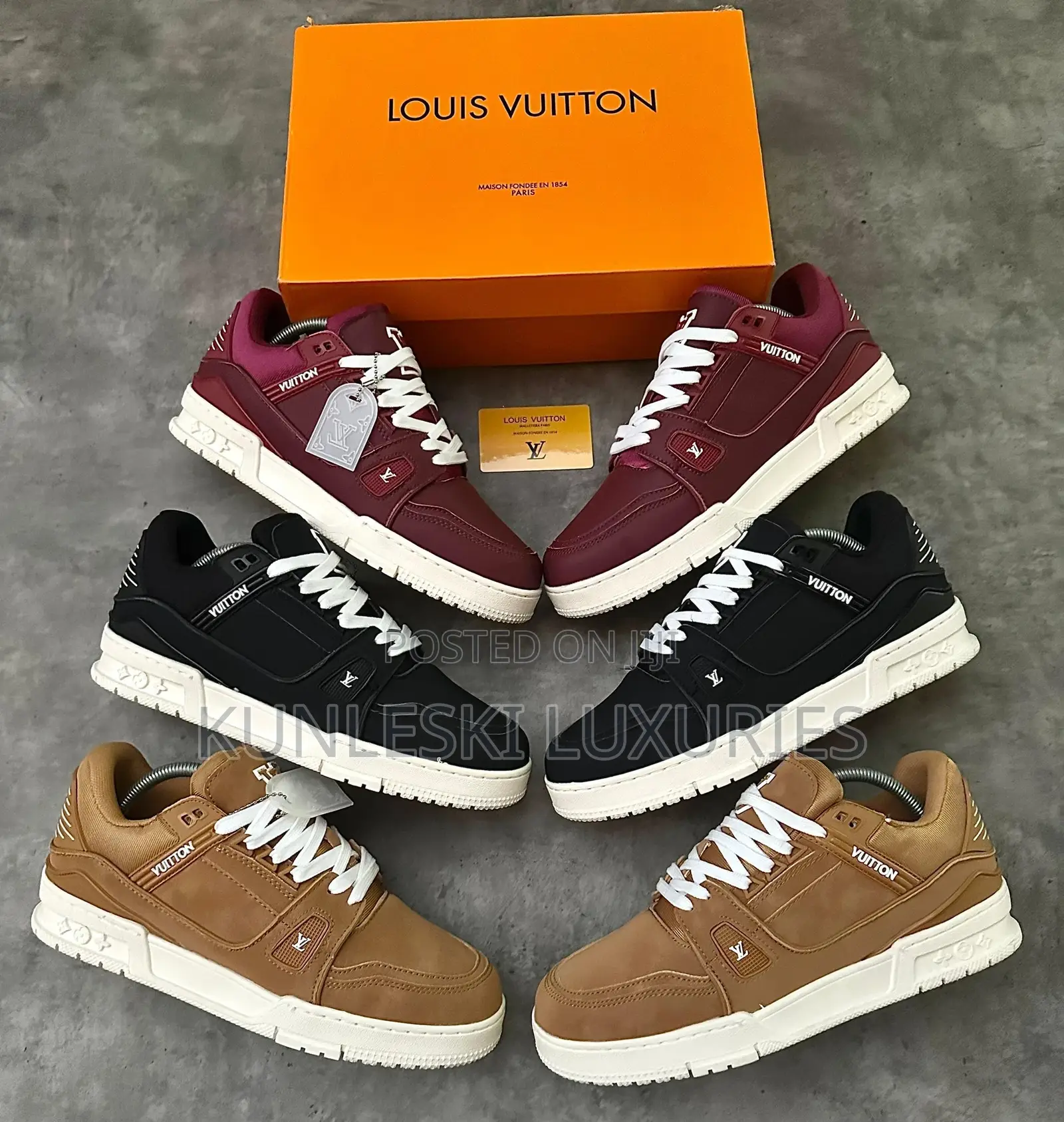 Original Louis Vuitton Monogram Luxury Sneakers Collections