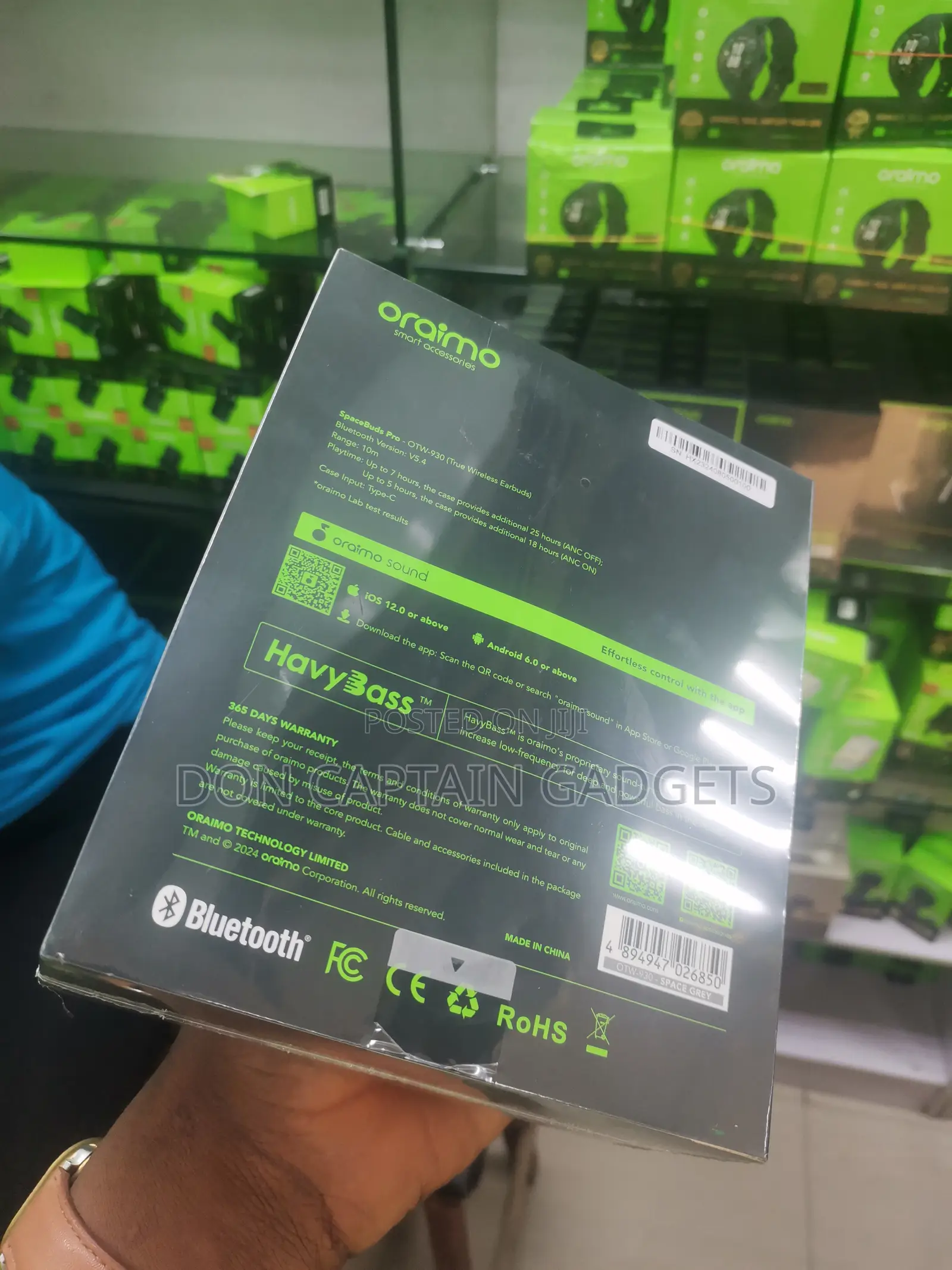 Oraimo Space Buds Pro With Adaptive Hybrid Anc