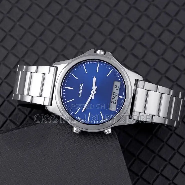 Casio Authentic Digital/Analog Chain Strap Wristwatch