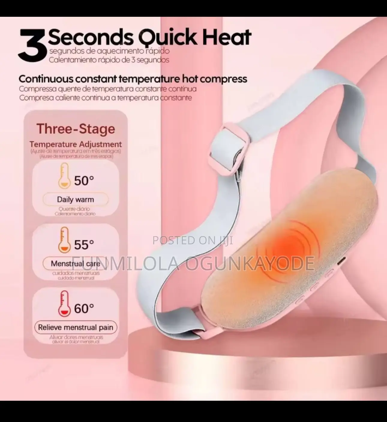 Warm Waist Massager Menstrual Heating Pad