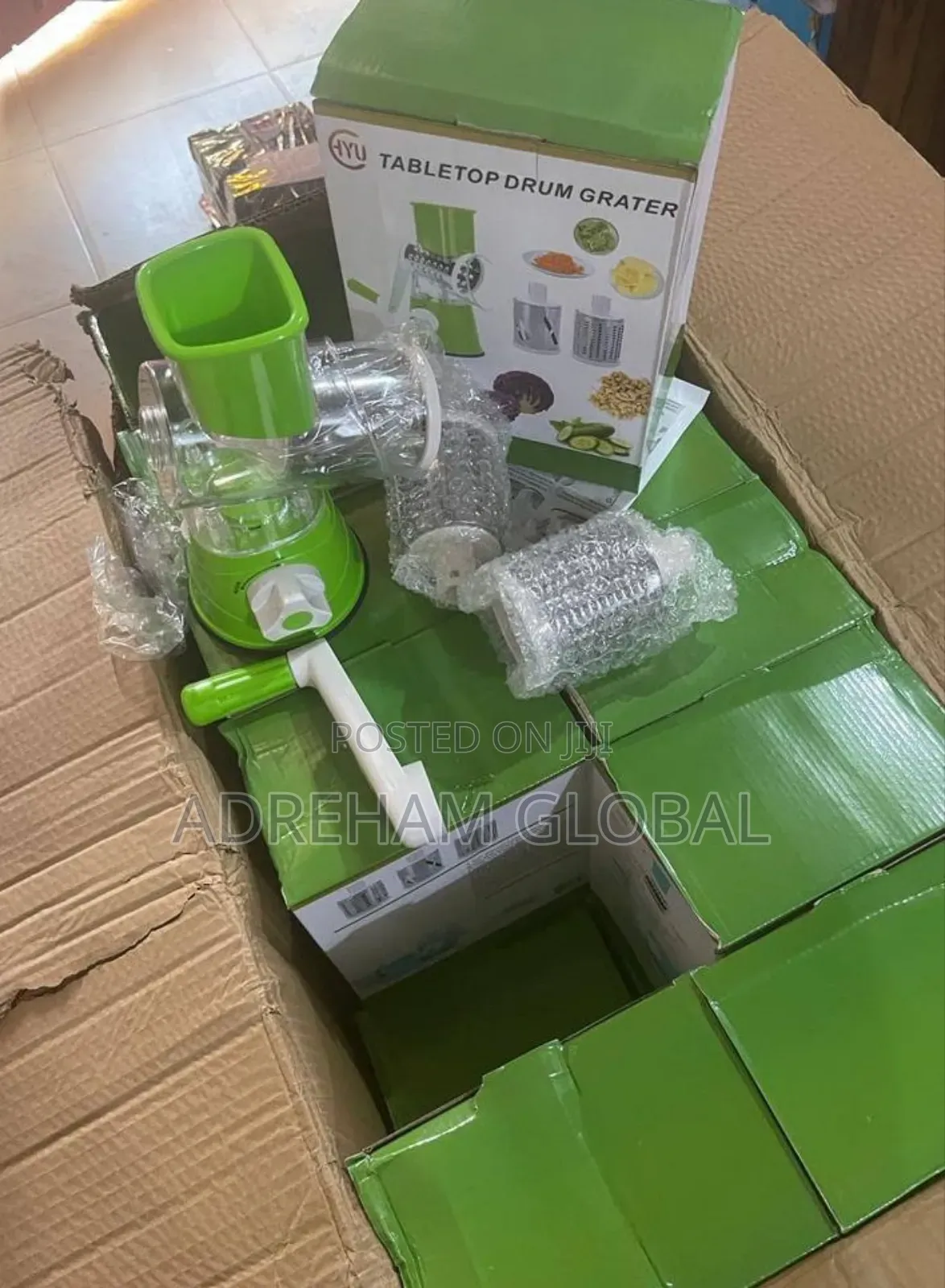 Quality Table Top Drum Grater/Slicer/Cutter/Shredder New