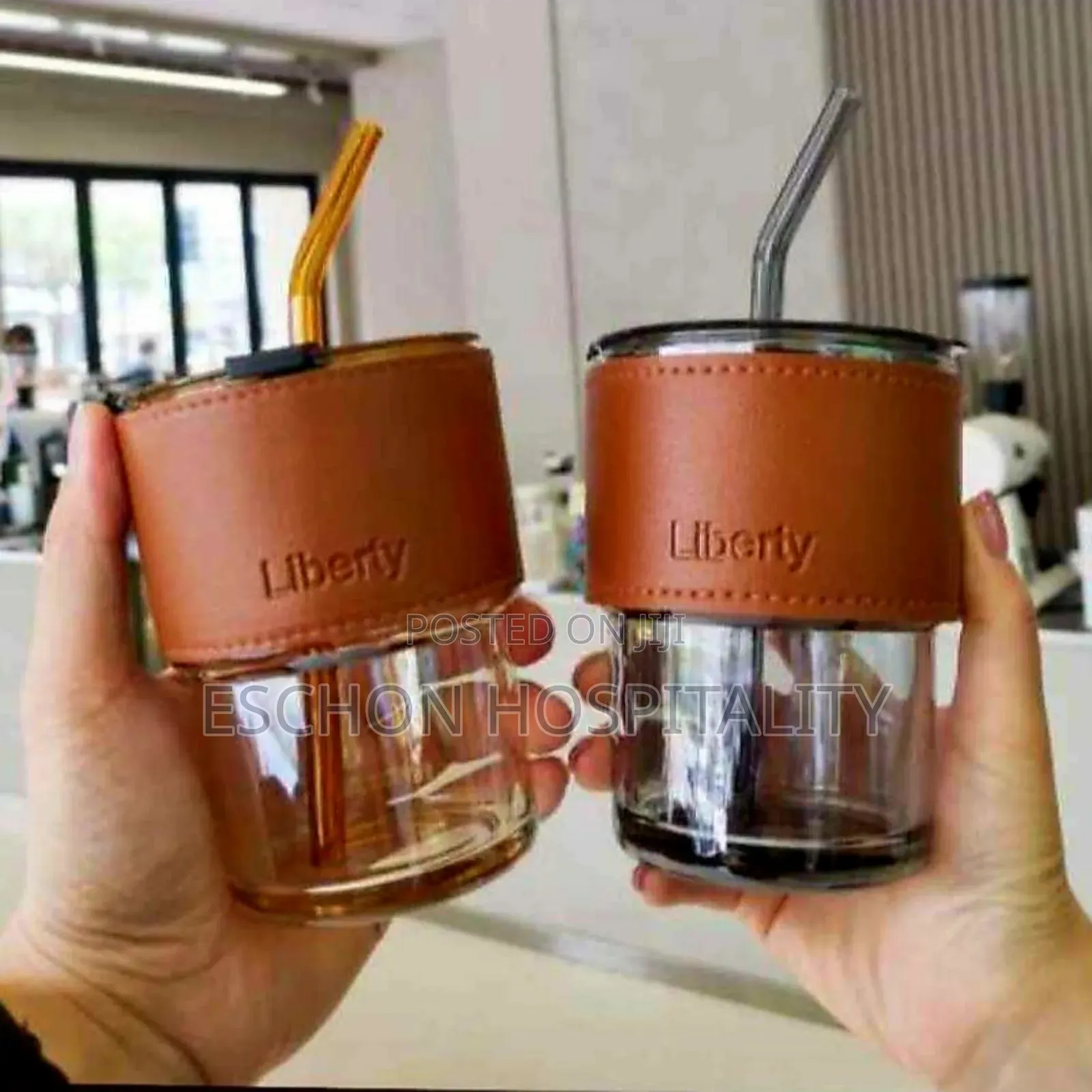 Souvenirs Fancy Glass Travel Mugs / Smoothie Mason Jars
