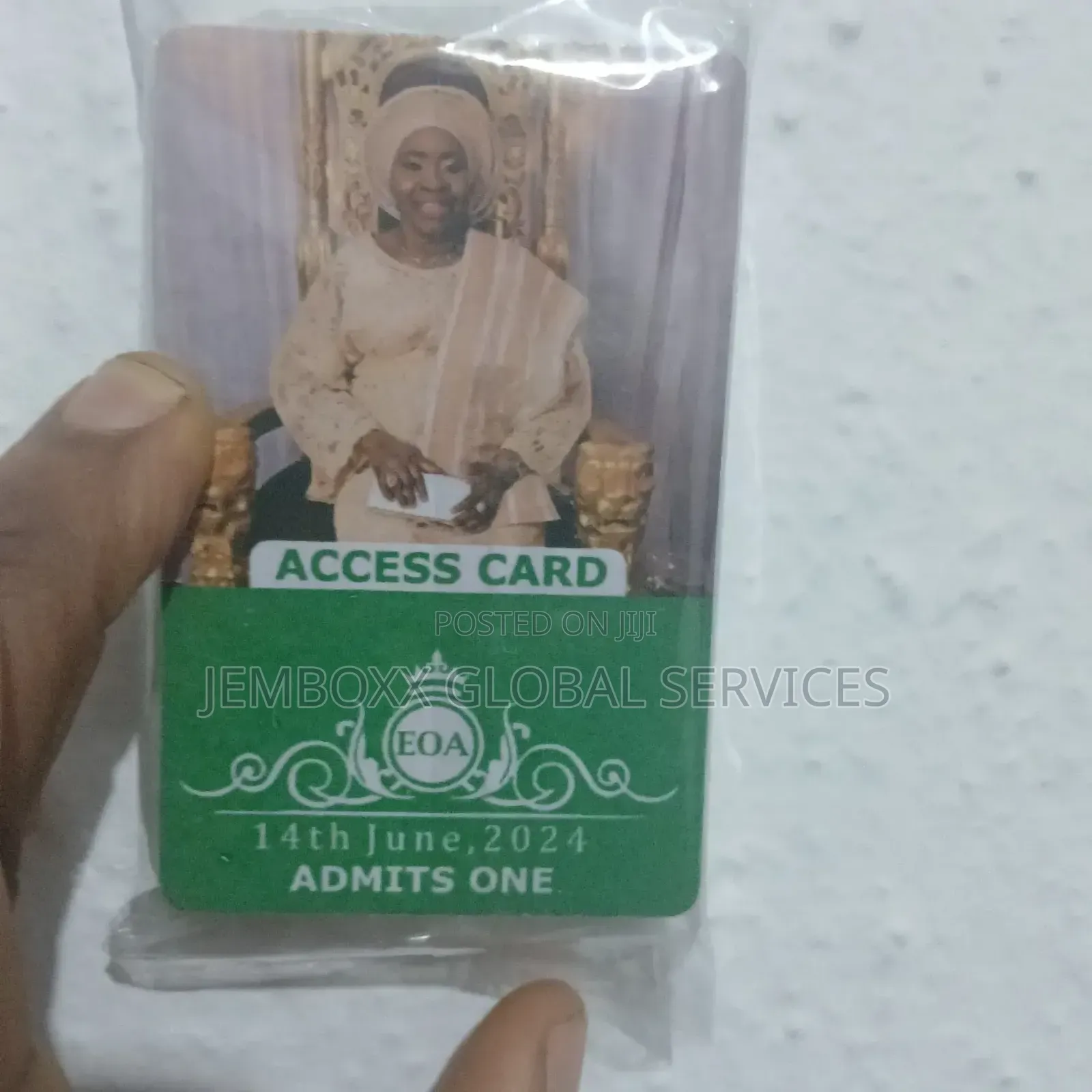 Event Wrist Tag and Access Card