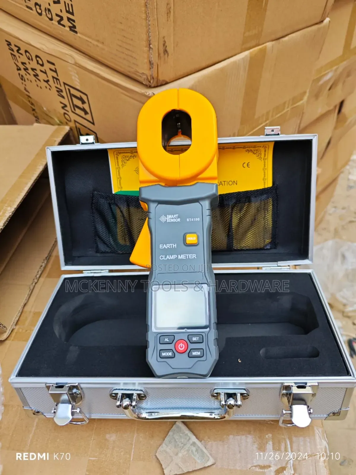 Smart Sensor Ground Earth Resistance Tester 0.01-1200ω 500