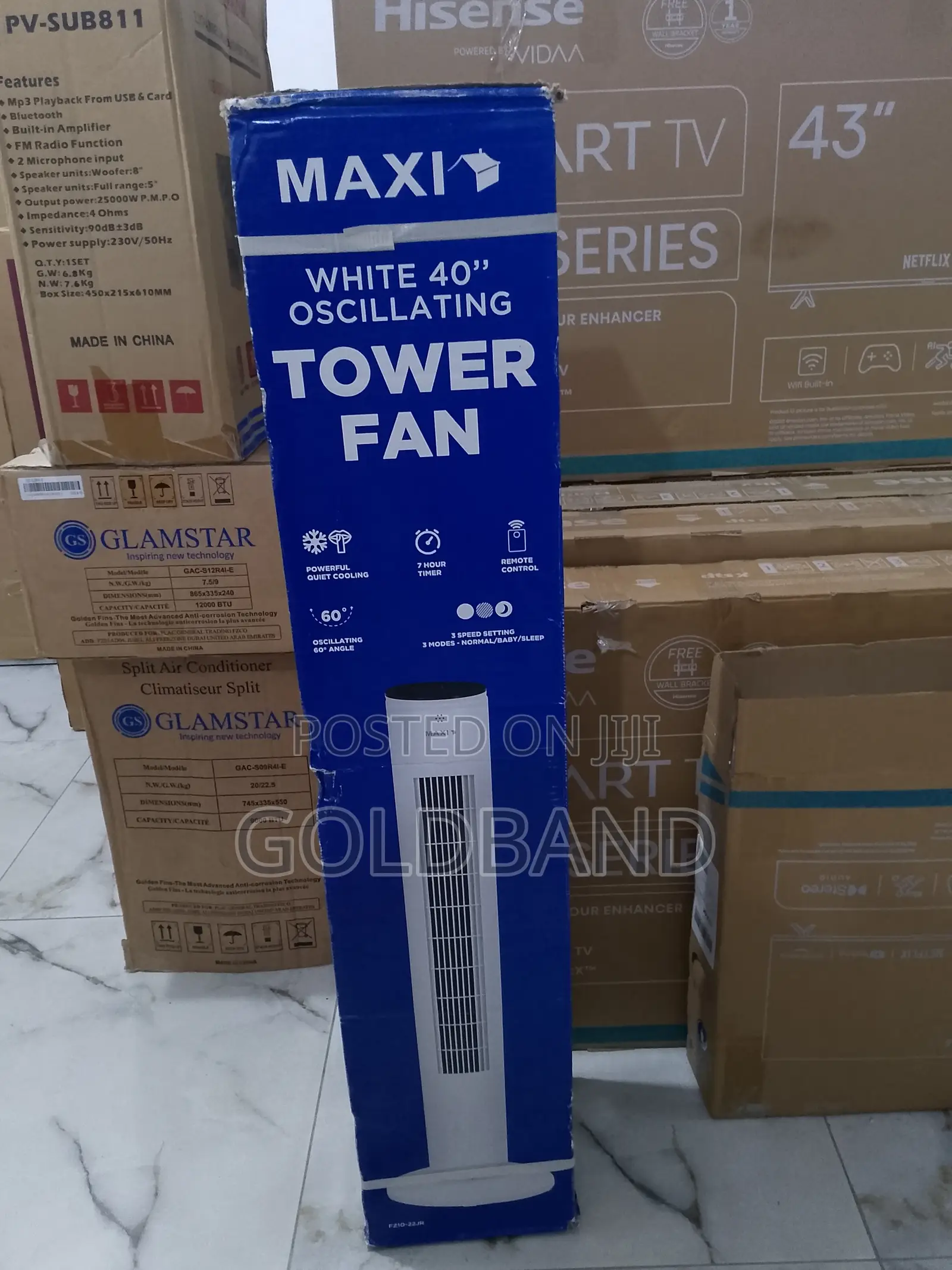 Maxi 40" Oscilatting Stay Cool Tower Fan