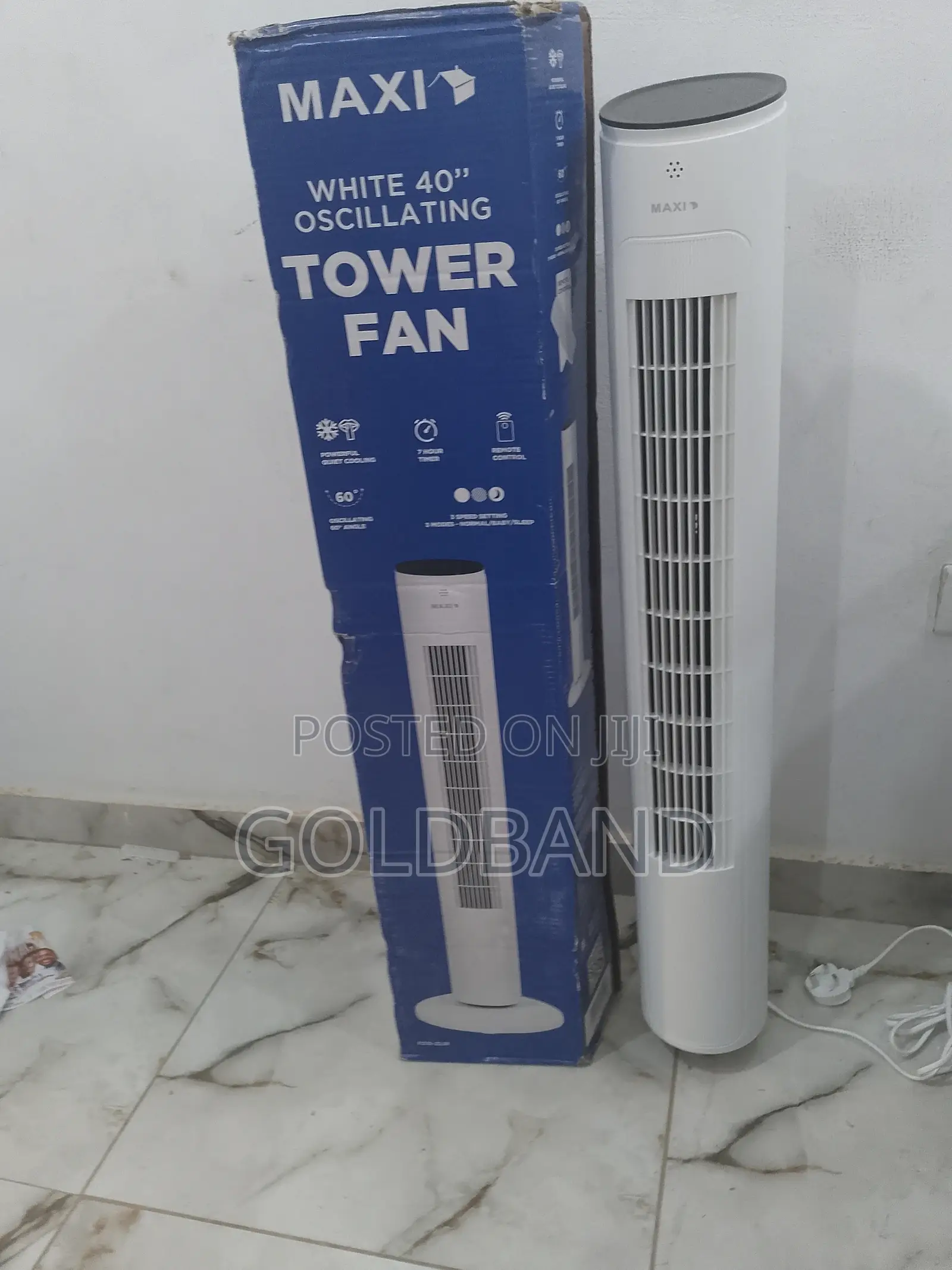 Maxi 40" Oscilatting Stay Cool Tower Fan