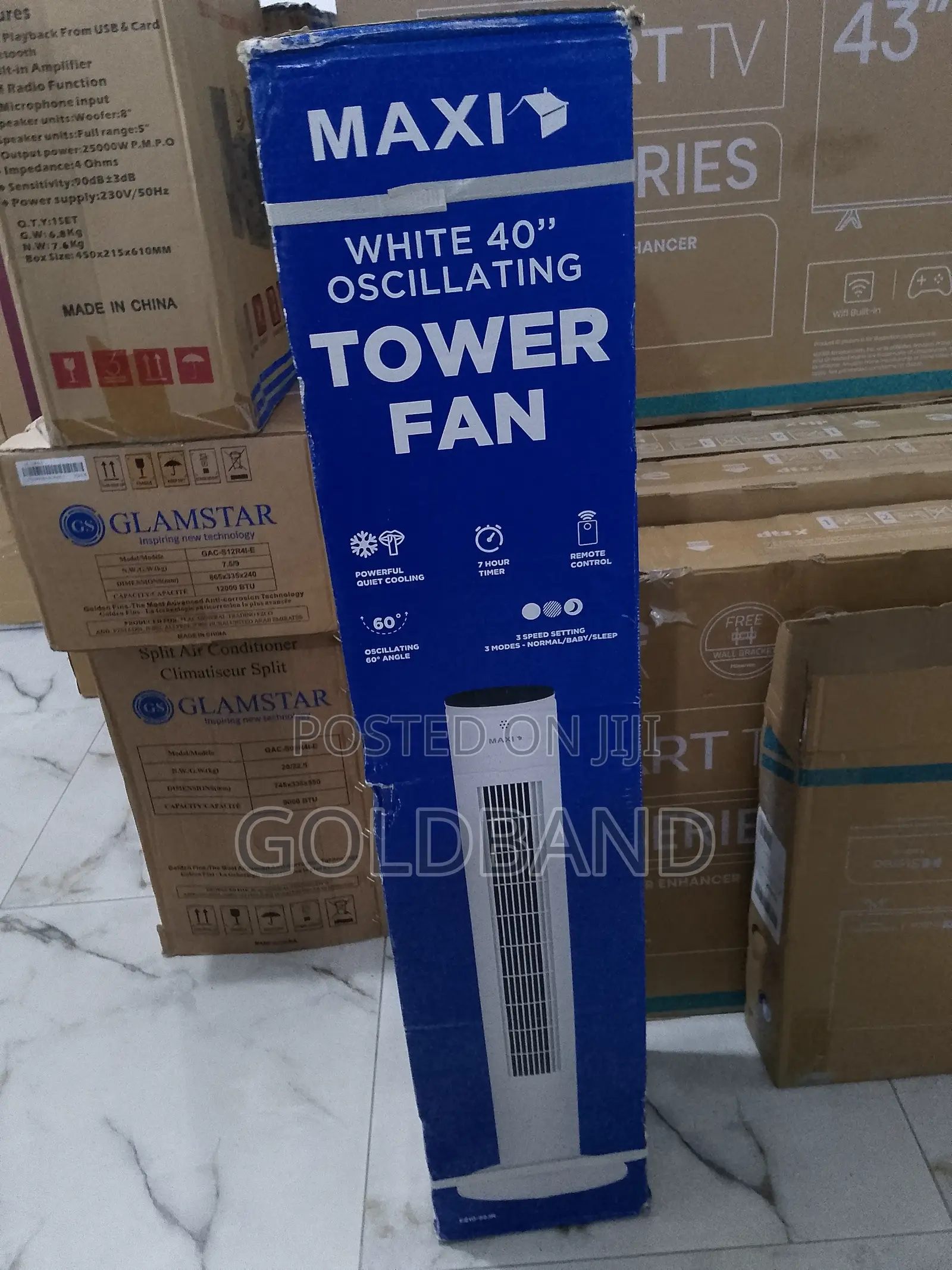 Maxi 40" Oscilatting Turbo Tower Fan
