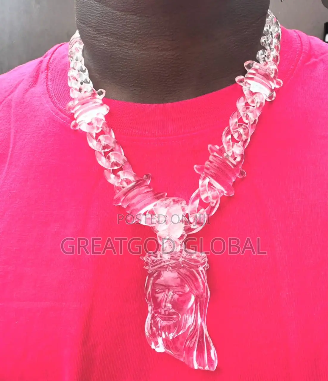 Luxury or Nothing Transparent Necklace for Men
