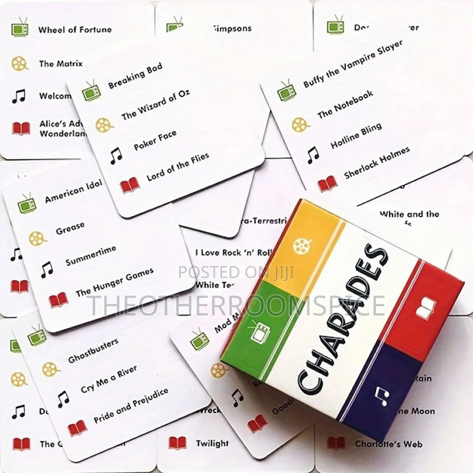Mini Charades Adult Family Party 50pc Fun Card Game