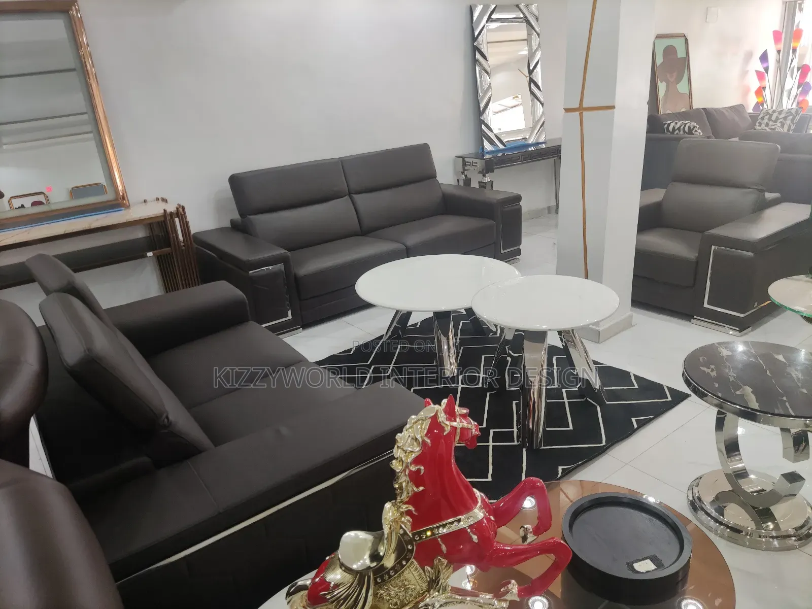 Pure Leather Sofa Chair.