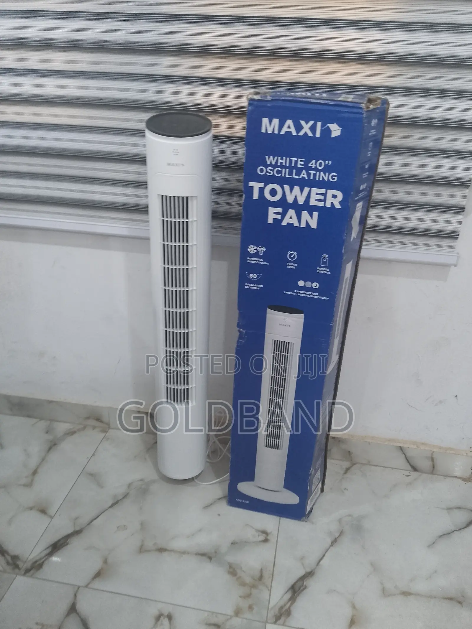 40" Quiet Cooling Maxi Oscillating Tower Fan