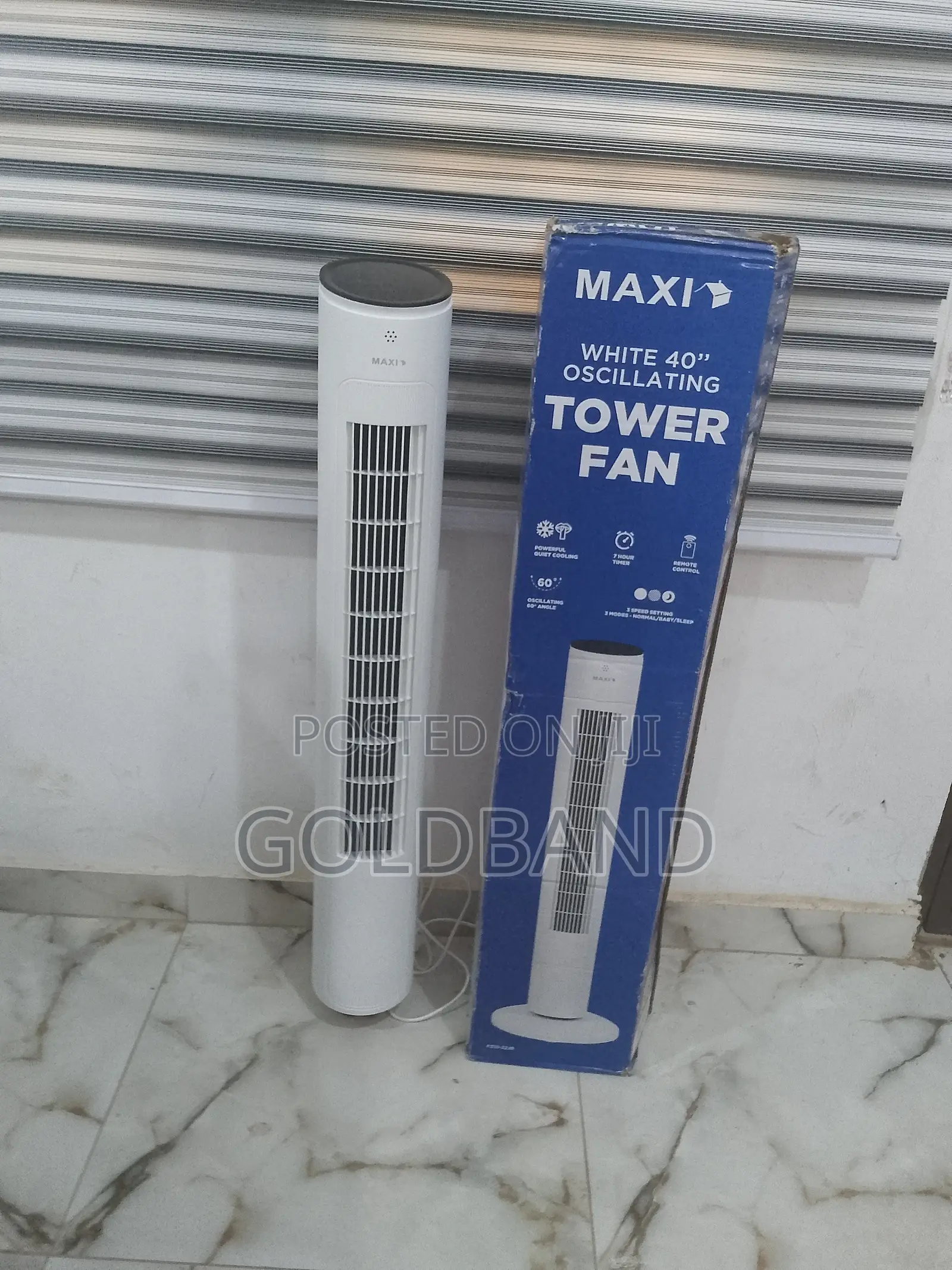 40" Rapid Cooling Maxi Oscillating Tower Fan