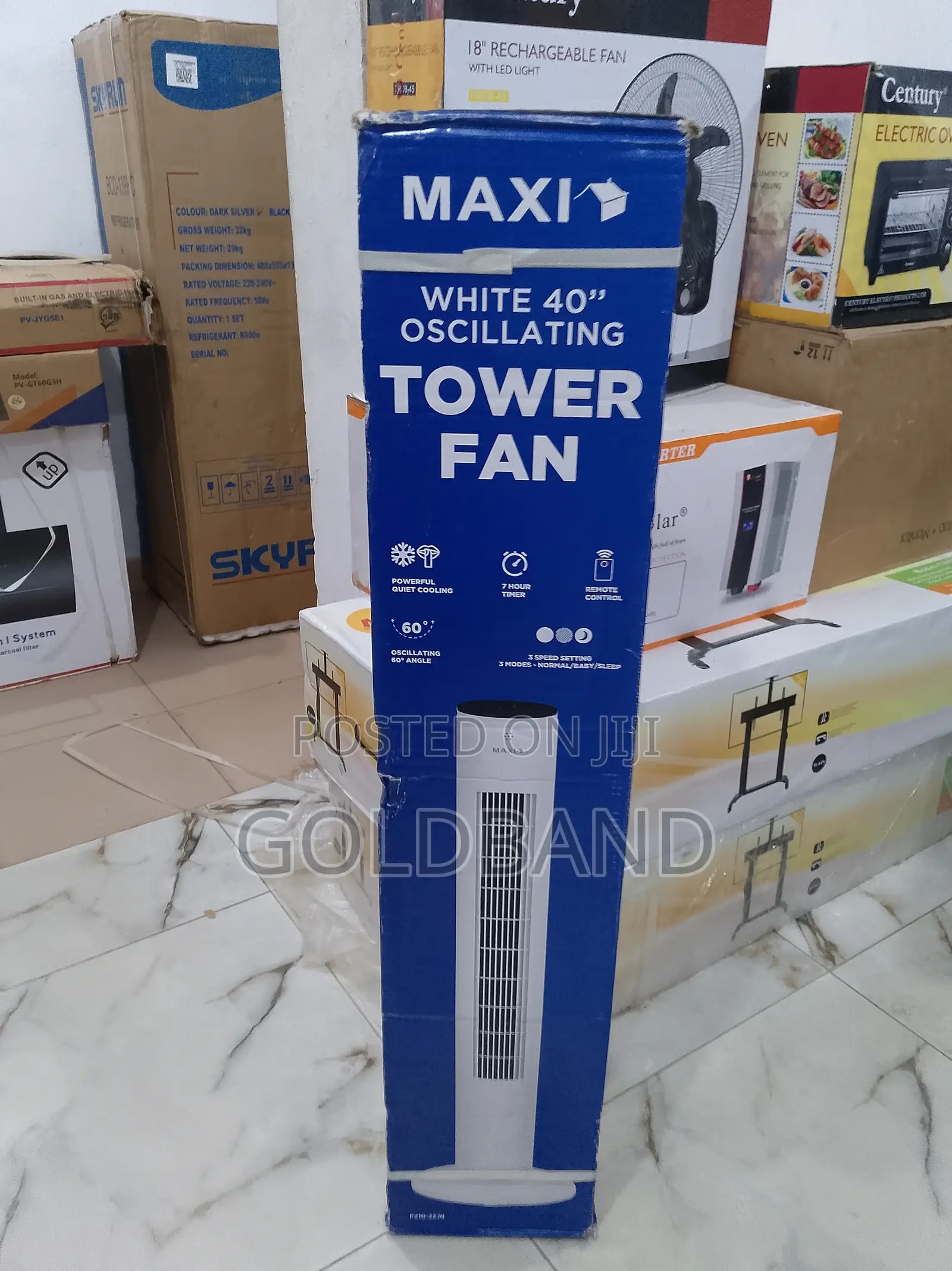 40" Spin-Master Maxi Oscillating Tower Fan