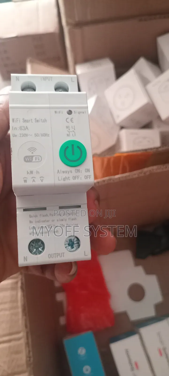 2 Pole Tuya Wi-Fi Smart Energy Meter Monitoring Breaker